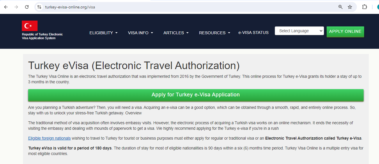 FOR SPANISH CITIZENS – TURKEY Official Turkey ETA Visa Onli